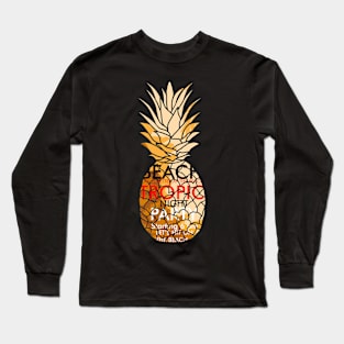 tropical pineapple fruit Long Sleeve T-Shirt